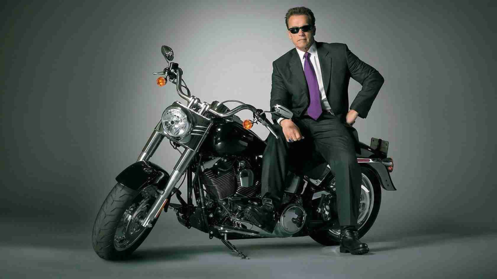 Arnold Schwarzenegger's harley-davidson fat boy 