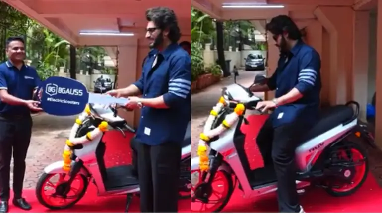 Arjun Kapoor Chooses the Eco-Friendly BGauss RUV350 Electric Scooter